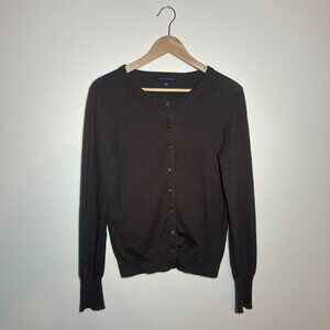 Banana Republic Silk Cashmere Brown Cardigan